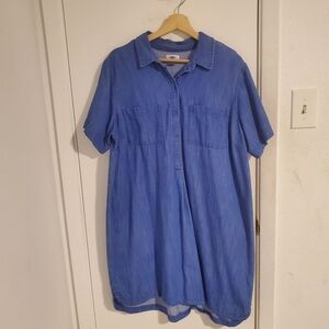 Old Navy Denim Shirt Dress Women's Size XL